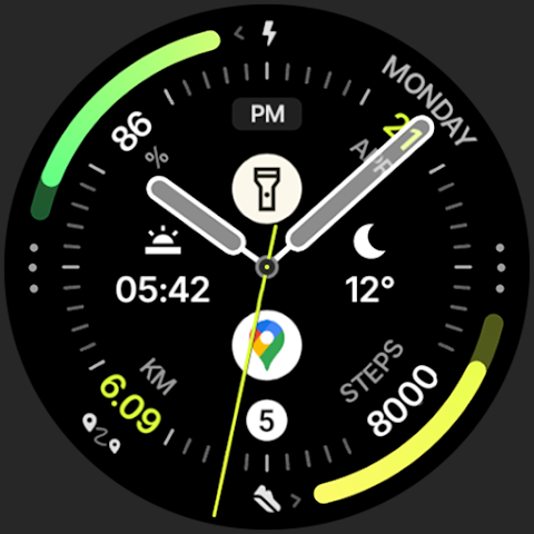 Polar Analog: Watch face screenshot