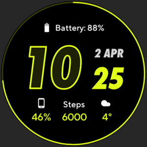 RUN 2: Watch face