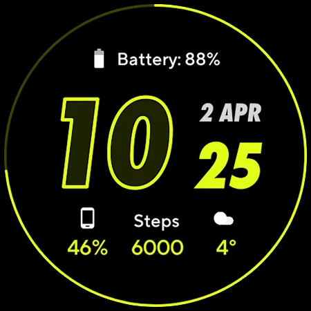 RUN 2: Watch face screenshot