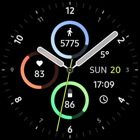 Sporty Analog Watch Face screenshot
