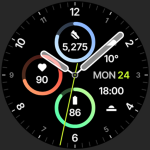 Sporty Analog Watch Face