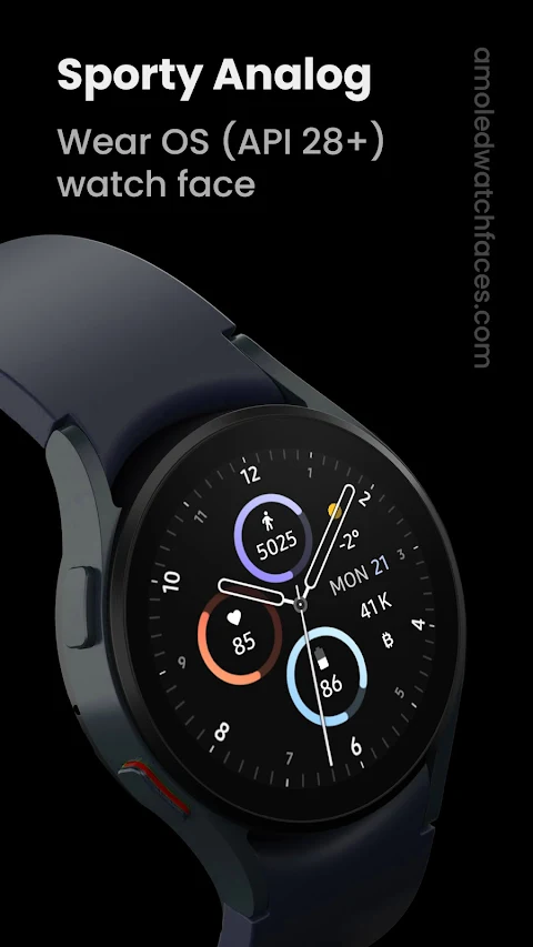 Sporty Analog Watch Face screenshot