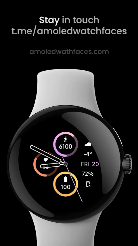 Sporty Analog Watch Face screenshot
