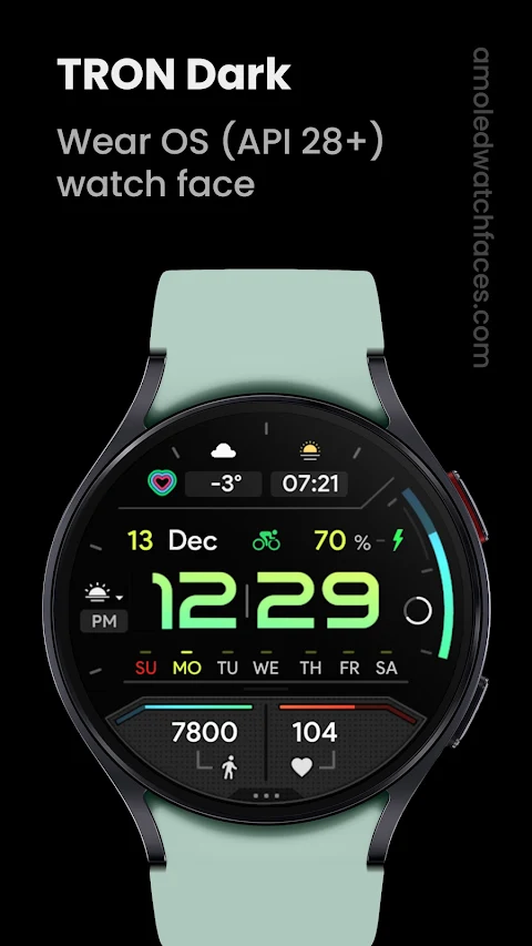 TRON Dark: Watch face screenshot