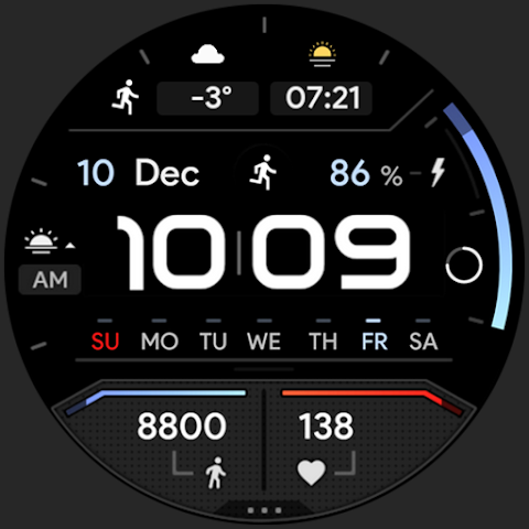 TRON Dark: Watch face screenshot