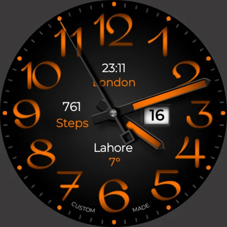 Big Analog 4 WF Wear OS 5+ screenshot