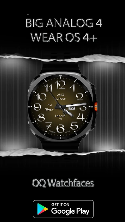 Big Analog 4 WF Wear OS 5+ screenshot