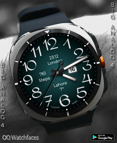 Big Analog 4 WF Wear OS 5+ screenshot
