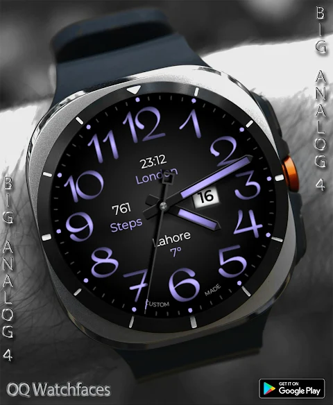 Big Analog 4 WF Wear OS 5+ screenshot