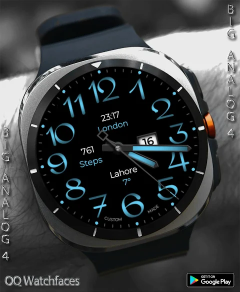 Big Analog 4 WF Wear OS 5+ screenshot