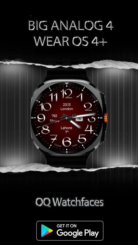 Big Analog 4 WF Wear OS 5+ screenshot
