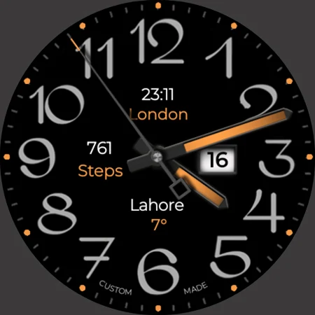 Big Analog 4 WF Wear OS 5+ screenshot