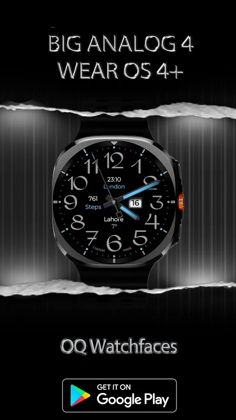 Big Analog 4 WF Wear OS 5+ screenshot