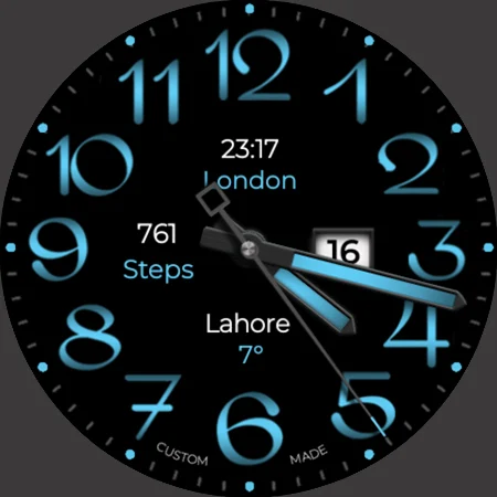 Big Analog 4 WF Wear OS 5+ screenshot