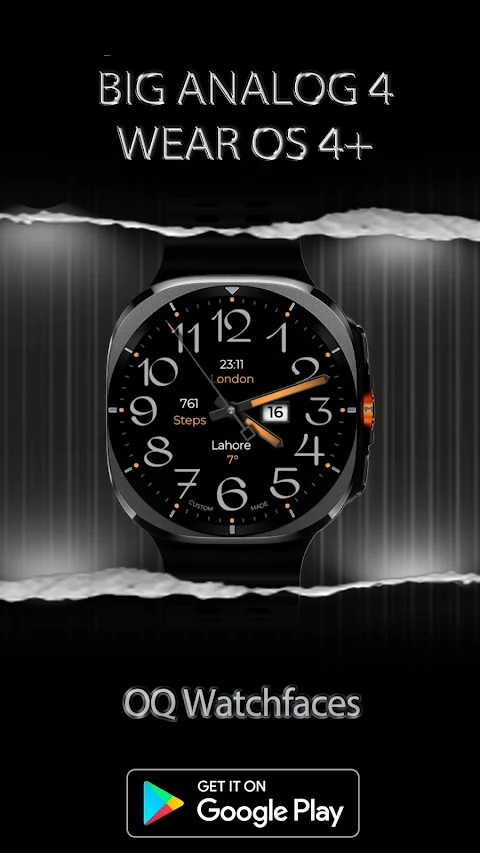Big Analog 4 WF Wear OS 5+ screenshot