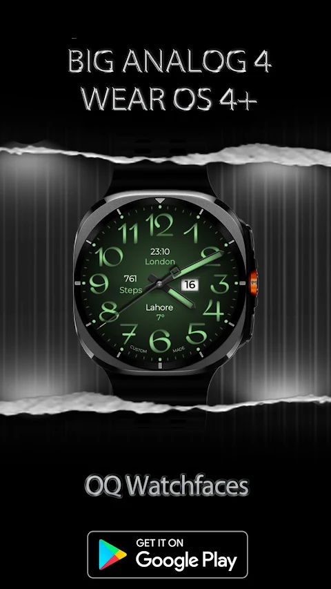 Big Analog 4 WF Wear OS 5+ screenshot