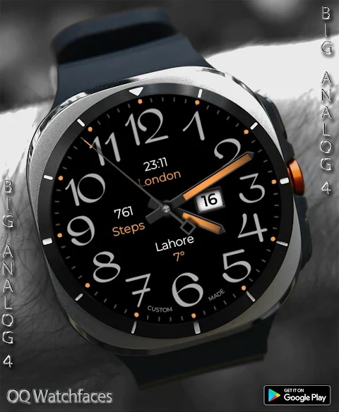 Big Analog 4 WF Wear OS 5+ screenshot