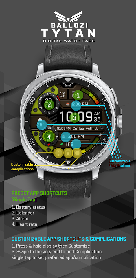 Ballozi TYTAN Tactical Digital screenshot