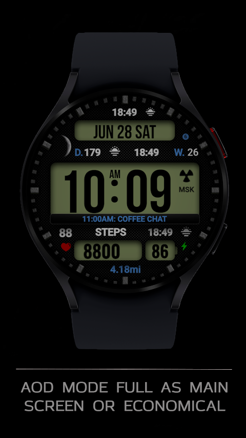 Dgt BigMod Informer Watch face screenshot