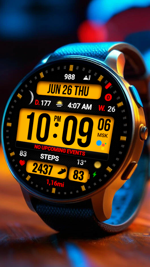 Dgt BigMod Informer Watch face screenshot