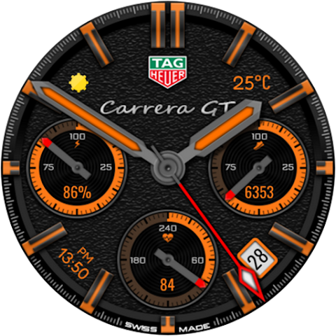 Tag Carrera GT watch face screenshot