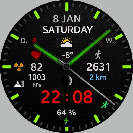 WIN Classic Army MOD WatchFace screenshot