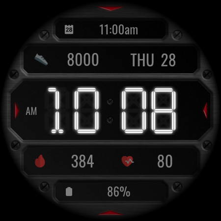 DADAM132: Digital Watch Face screenshot