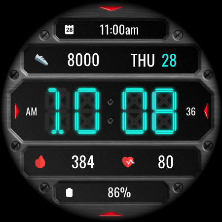 DADAM132: Digital Watch Face screenshot