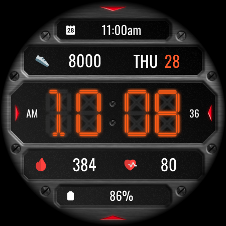 DADAM132: Digital Watch Face screenshot
