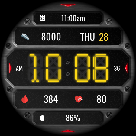 DADAM132: Digital Watch Face screenshot