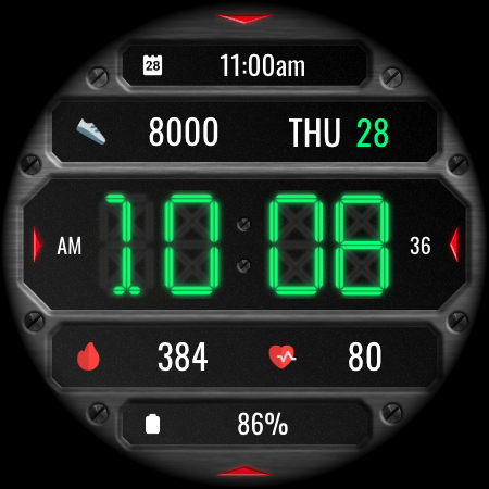 DADAM132: Digital Watch Face screenshot