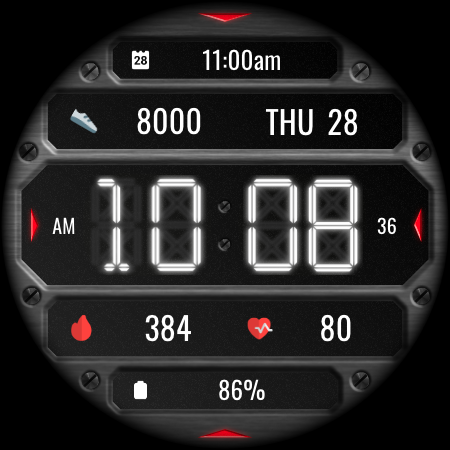 DADAM132: Digital Watch Face screenshot