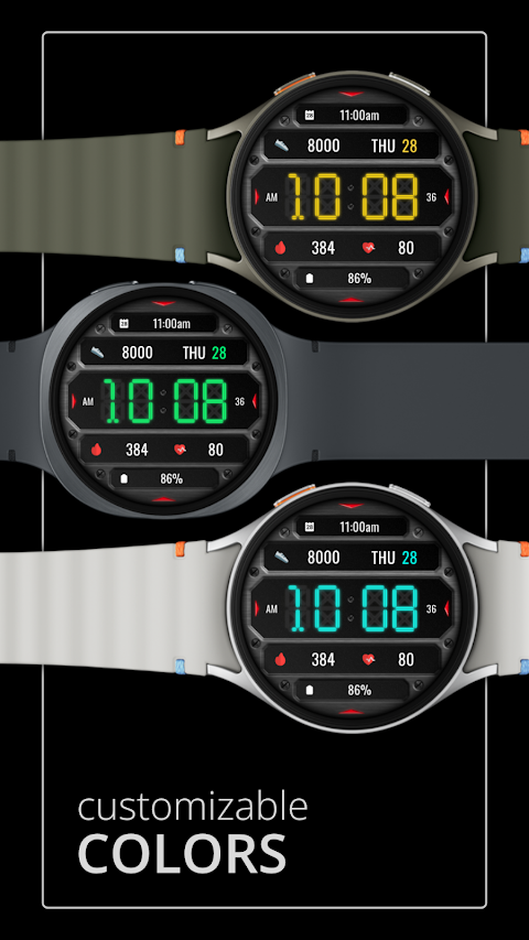 DADAM132: Digital Watch Face screenshot