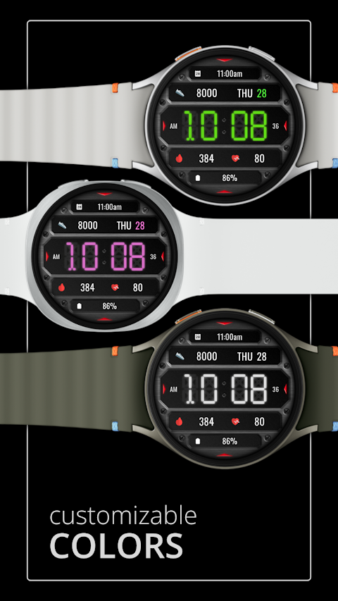 DADAM132: Digital Watch Face screenshot