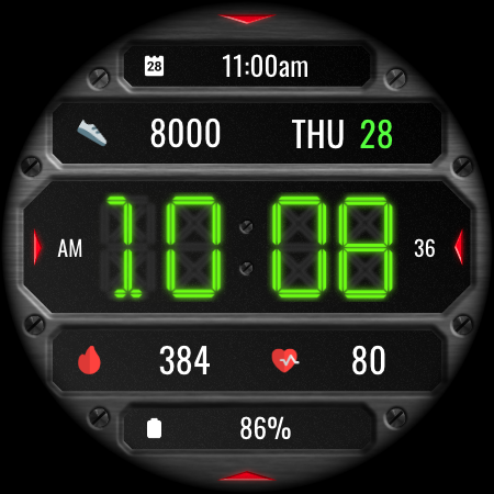 DADAM132: Digital Watch Face screenshot