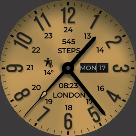 Field Analog Bright Wear OS 5+ screenshot