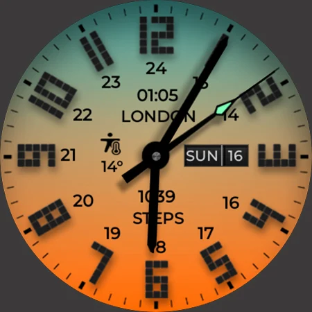 Field Analog Bright Wear OS 5+ screenshot