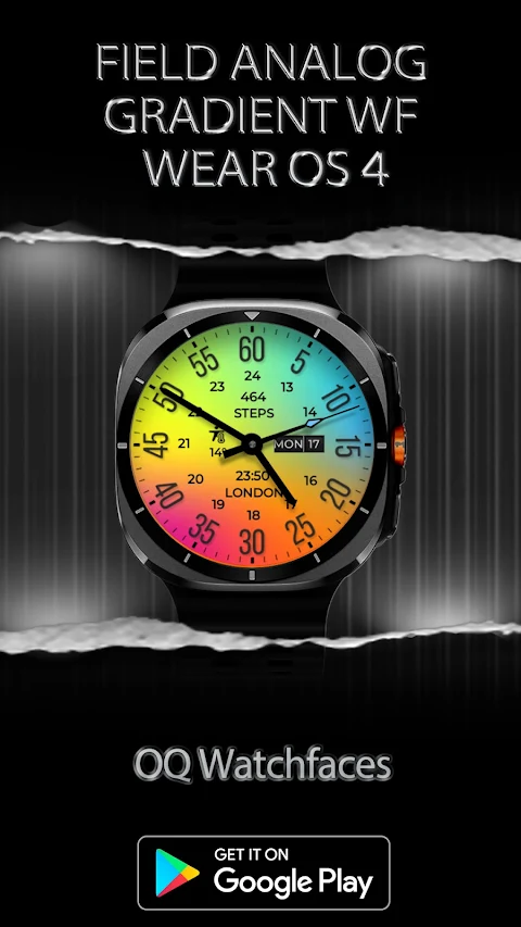 Field Analog Bright Wear OS 5+ screenshot