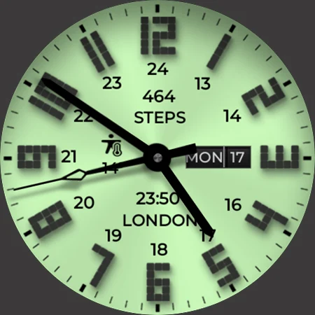 Field Analog Bright Wear OS 5+ screenshot