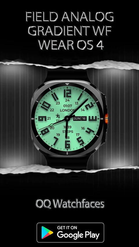 Field Analog Bright Wear OS 5+ screenshot