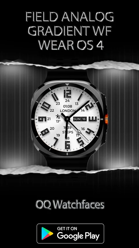 Field Analog Bright Wear OS 5+ screenshot