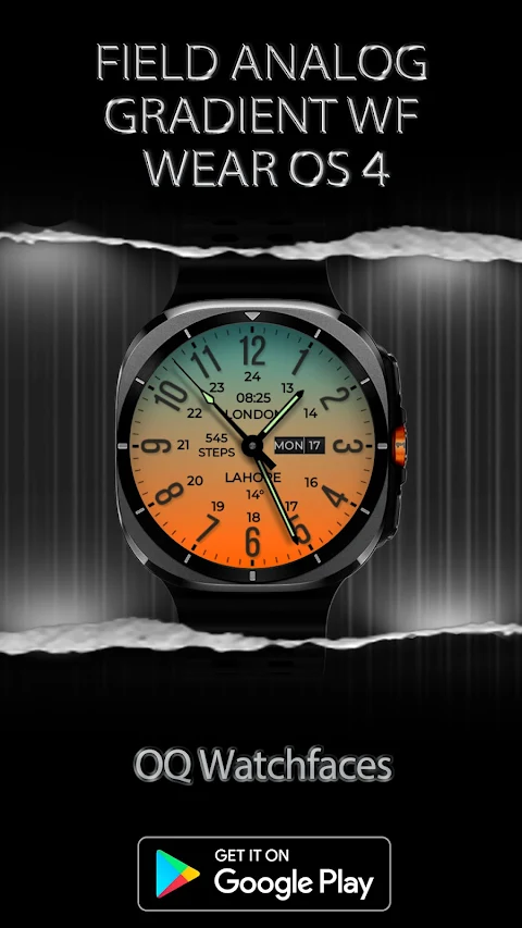 Field Analog Bright Wear OS 5+ screenshot