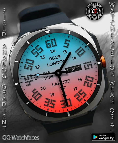Field Analog Bright Wear OS 5+ screenshot
