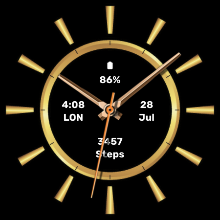 Gold Watch Face screenshot