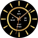 Gold Watch Face