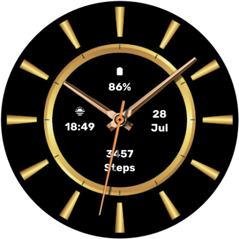 Gold Watch Face screenshot