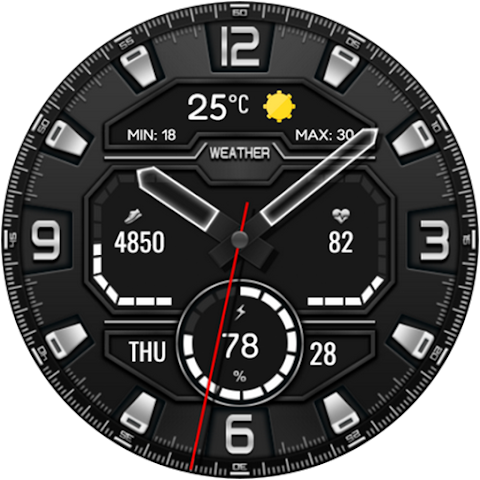 Digital Lifort Watch face screenshot