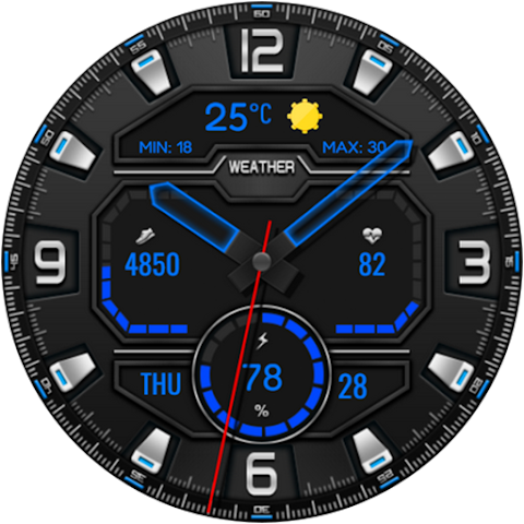 Digital Lifort Watch face screenshot