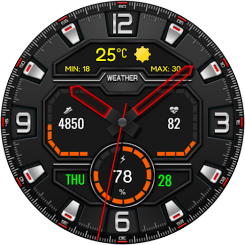 Digital Lifort Watch face screenshot