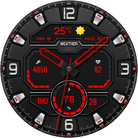 Digital Lifort Watch face screenshot